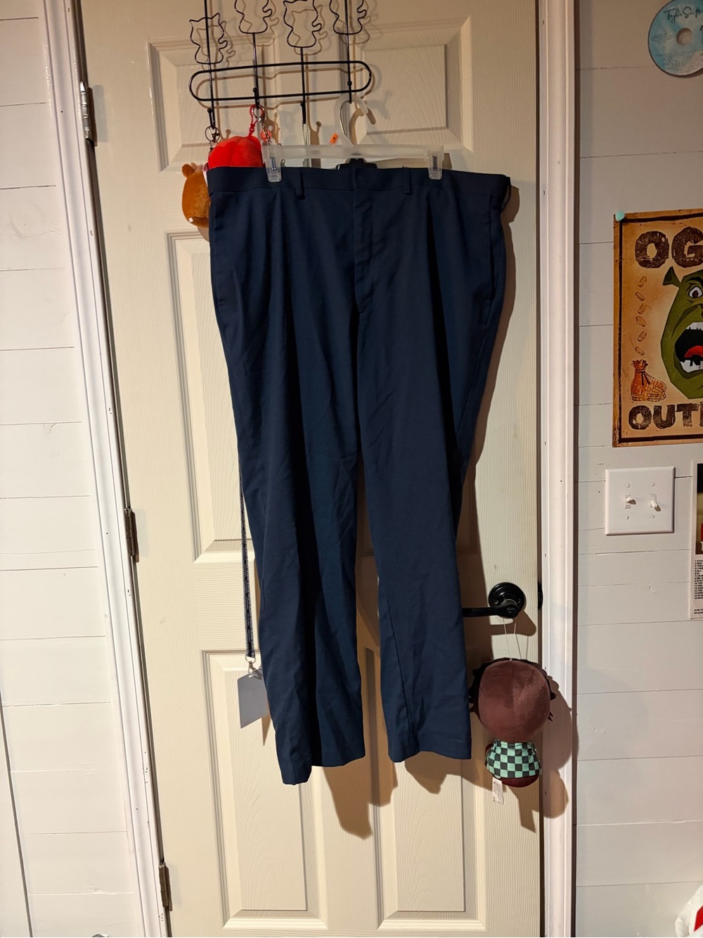 Men's Classic Navy Dress Pants - Tailored Fit